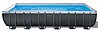 בריכה מלבנית אולטרה INTEX דגם 26364 סדרת ULTRA XTR + משאבת חול 2,100 גלון
