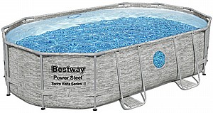 בריכה לגינה ראטן אובלית אולטרה BESTWAY דגם 56946 + משאבת חול 800 גלון בריכה לגינה ראטן אובלית אולטרה BESTWAY דגם 56946 + משאבת חול 800 גלון