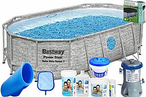חבילת BASIC בריכה לגינה אובלית אולטרה BESTWAY דגם 56714B חבילת BASIC בריכה לגינה אובלית אולטרה BESTWAY דגם 56714B