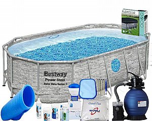 חבילת PREMIUM בריכה אובלית אולטרה BESTWAY דגם 56714P חבילת PREMIUM בריכה אובלית אולטרה BESTWAY דגם 56714P
