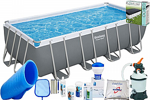חבילת BASIC בריכה לגינה מלבנית אולטרה BESTWAY דגם 56671B חבילת BASIC בריכה לגינה מלבנית אולטרה BESTWAY דגם 56671B