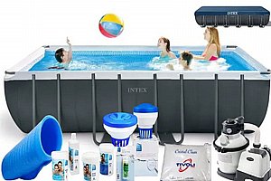 חבילת BASIC בריכה לגינה מלבנית אולטרה INTEX דגם 26356B חבילת BASIC בריכה לגינה מלבנית אולטרה INTEX דגם 26356B