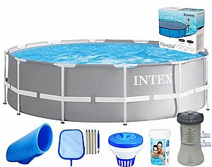 חבילת BASIC בריכה לגינה עגולה INTEX דגם 26716B חבילת BASIC בריכה לגינה עגולה INTEX דגם 26716B