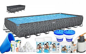 חבילת BASIC בריכה לגינה מלבנית אולטרה BESTWAY דגם 561KA-B חבילת BASIC בריכה לגינה מלבנית אולטרה BESTWAY דגם 561KA-B