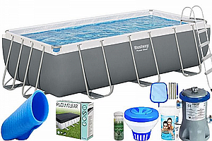 חבילת BASIC בריכה לגינה מלבנית אולטרה BESTWAY דגם 56670B חבילת BASIC בריכה לגינה מלבנית אולטרה BESTWAY דגם 56670B