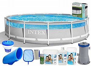 חבילת BASIC בריכה עגולה חלון INTEX דגם 26722 חבילת BASIC בריכה עגולה חלון INTEX דגם 26722