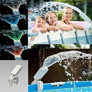 מזרקת מים מוארת צבעונית INTEX דגם 28089 מזרקת מים מוארת צבעונית INTEX דגם 28089